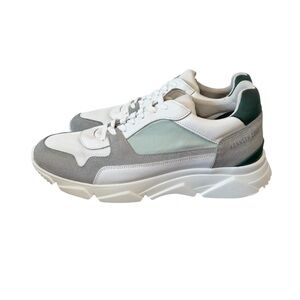 Kenneth Cole NY Men's Chunky Sole Sneakers White Gray Green Cool Max Size 10